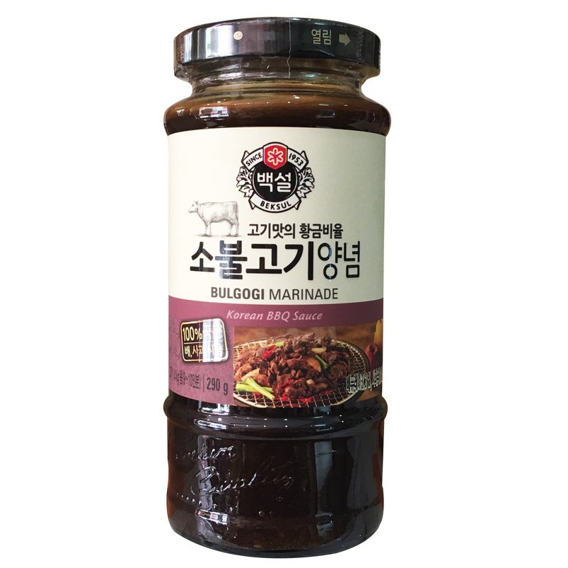 Sốt Ướp Thịt Bò BBQ Hàn Quốc Beksul Hũ 290G