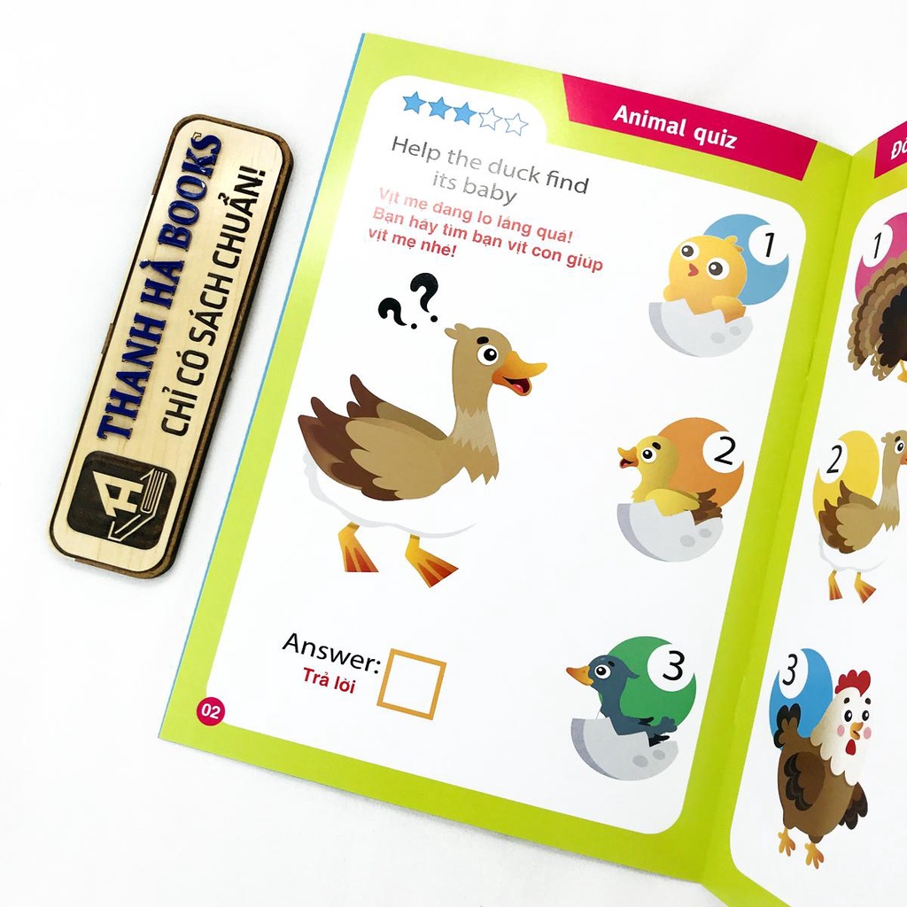 Sách - Song Ngữ Anh - Việt: Animal Quiz! - Đố Vui Động Vật  -