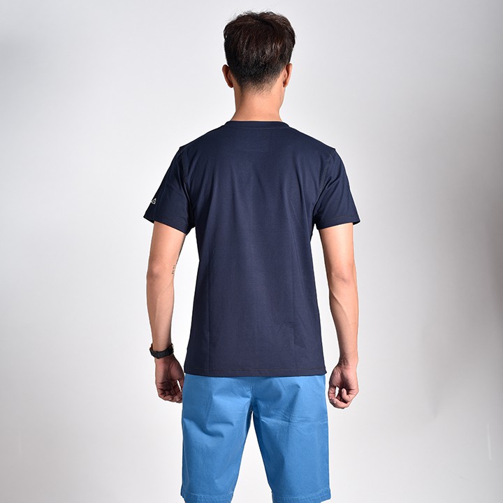 Áo thun nam Novelty cổ tròn màu xanh đen NATMMDNCSR181214N