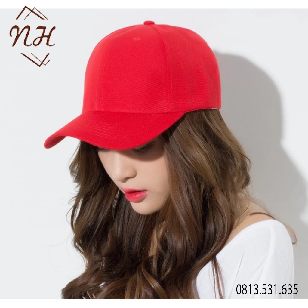 Mũ Lưỡi Trai Trơn nam nữ trẻ trung năng động - SẴN HÀNG NK01