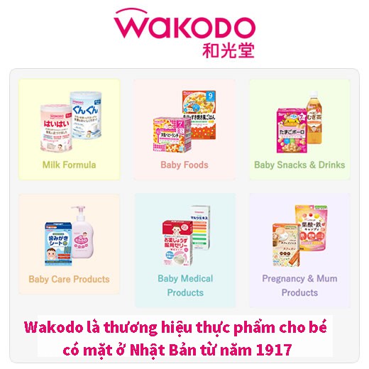 [HSD 2021] Bánh ăn dặm Wakodo cho bé từ 9 tháng, bổ sung chất sắc và canxi