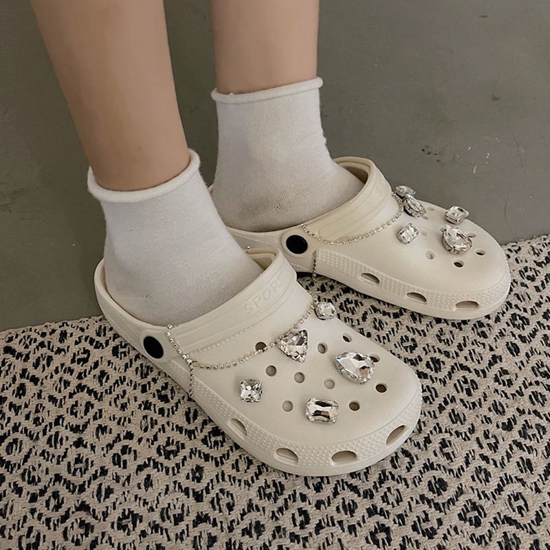 Nhãn Dán Trang Trí Họa Tiết Chữ Thập Dễ Thương Xinh Xắn Jibbitz, Sticker Gắn Trang Trí Giày Dép Crocs Hình Dễ Thương