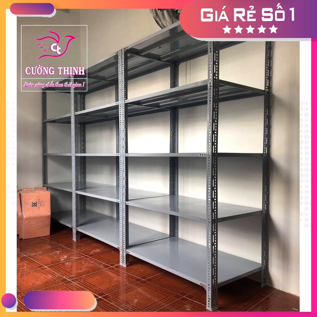 Kệ sắt đa năng,Kệ kho hàng 5 Tầng, Cao2m x Dài 1m2 x Rộng0.6m, Kệ chứa hàng hoá, trọng tải 100kg/ Tầng