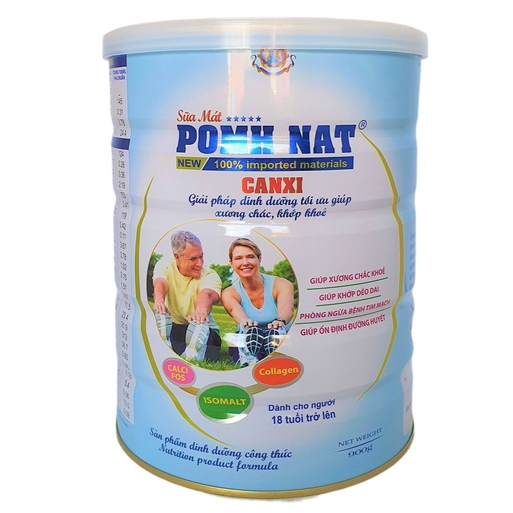 Sữa bột Pomh Nat Canxi sung colagen cho người già lon 900g