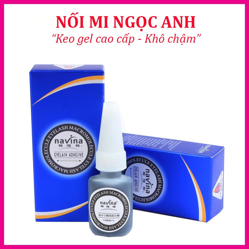 Keo gel Navina, Keo nối mi ít cay Navina khô chậm dành cho người mới học nối mi