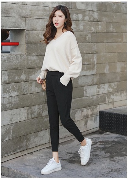 Quần tây baggy nữ lưng cao phong cách công sở trẻ trung năng động QD05