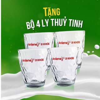 Bộ 4 ly thuỷ tinh 350ml hkm anlene