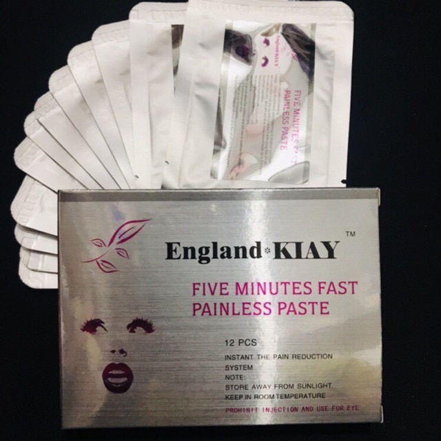 Hộp 12 miếng - Tê Dán Môi England KIAY - Tê môi EnglandKIAY phun xăm không đau không sưng - Miếng ủ Môi England KIAY - T