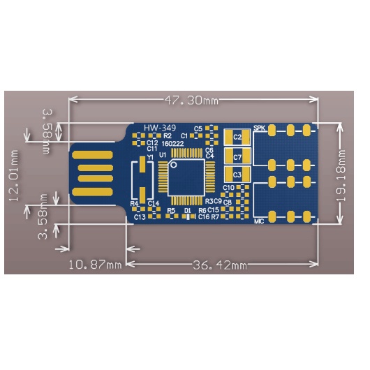 Mô Đun Thẻ Âm Thanh Ngoài Usb Cm108 Dành Cho Laptop / Máy Tính