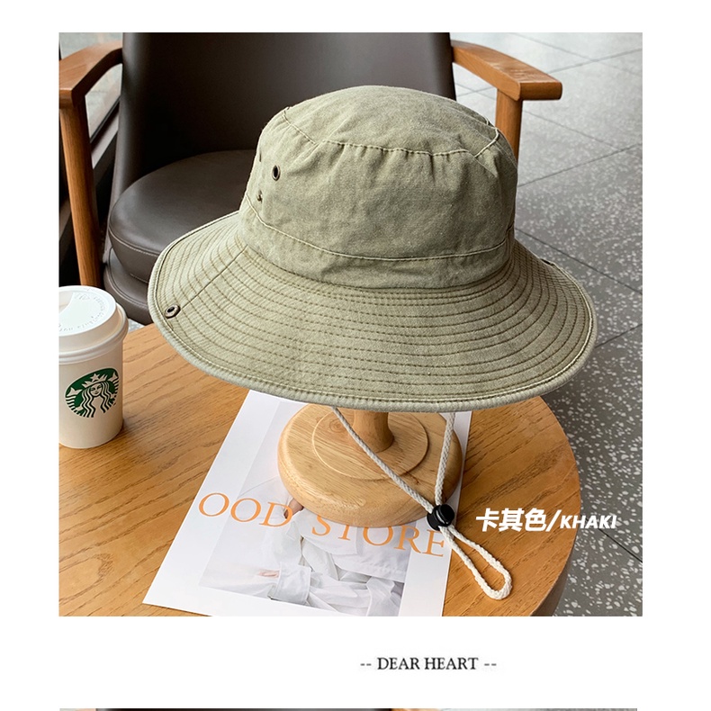Nón Tai Bèo Che Nắng Vành Rộng Kiểu Cao Bồi Nhật Bản Harajuku Cho Nam Và Nữ
