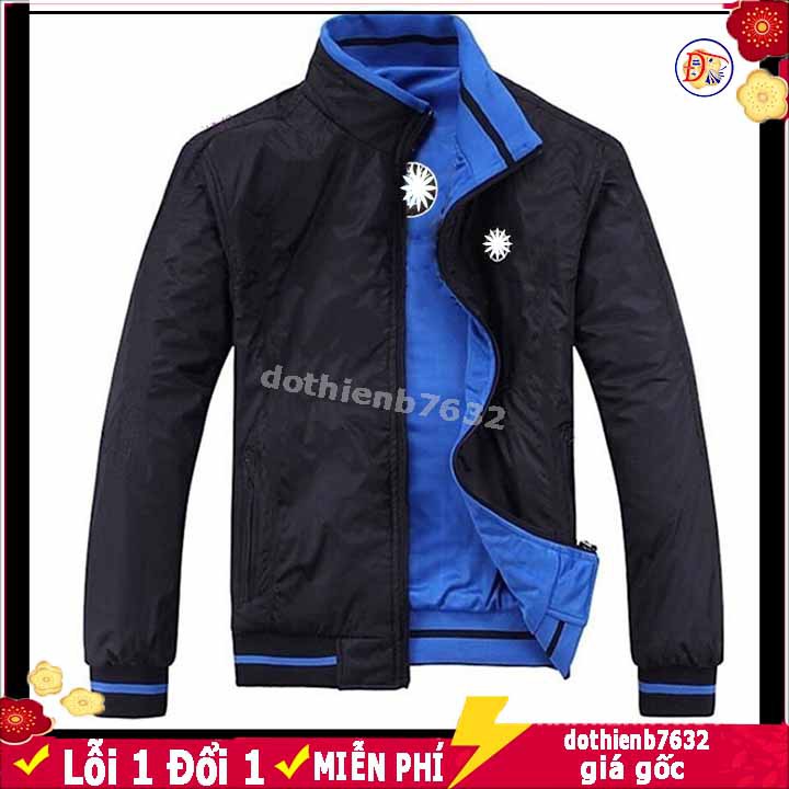 Áo Hai Mặt ⚡️ RẺ VÔ ĐỊCH ⚡️ Khoác Gió Mặc Được 2 mat cho cả Nam và Nữ - chất Dù Chống Nước, Chống tia Uv SL