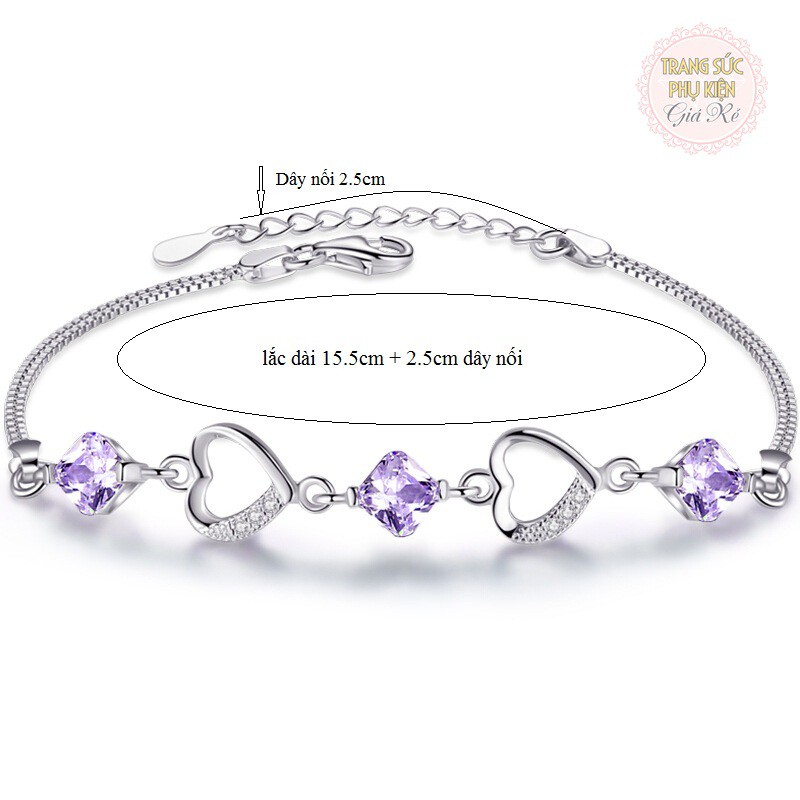 Vòng tay trái tim LT49 xinh xắn S925