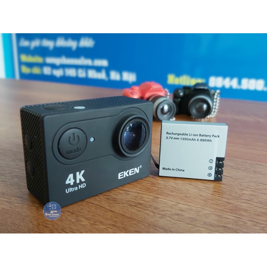 Pin Và Dock Sạc Đôi Cho Eken, SJCam, Amkov 8000s Plus, SooCoo