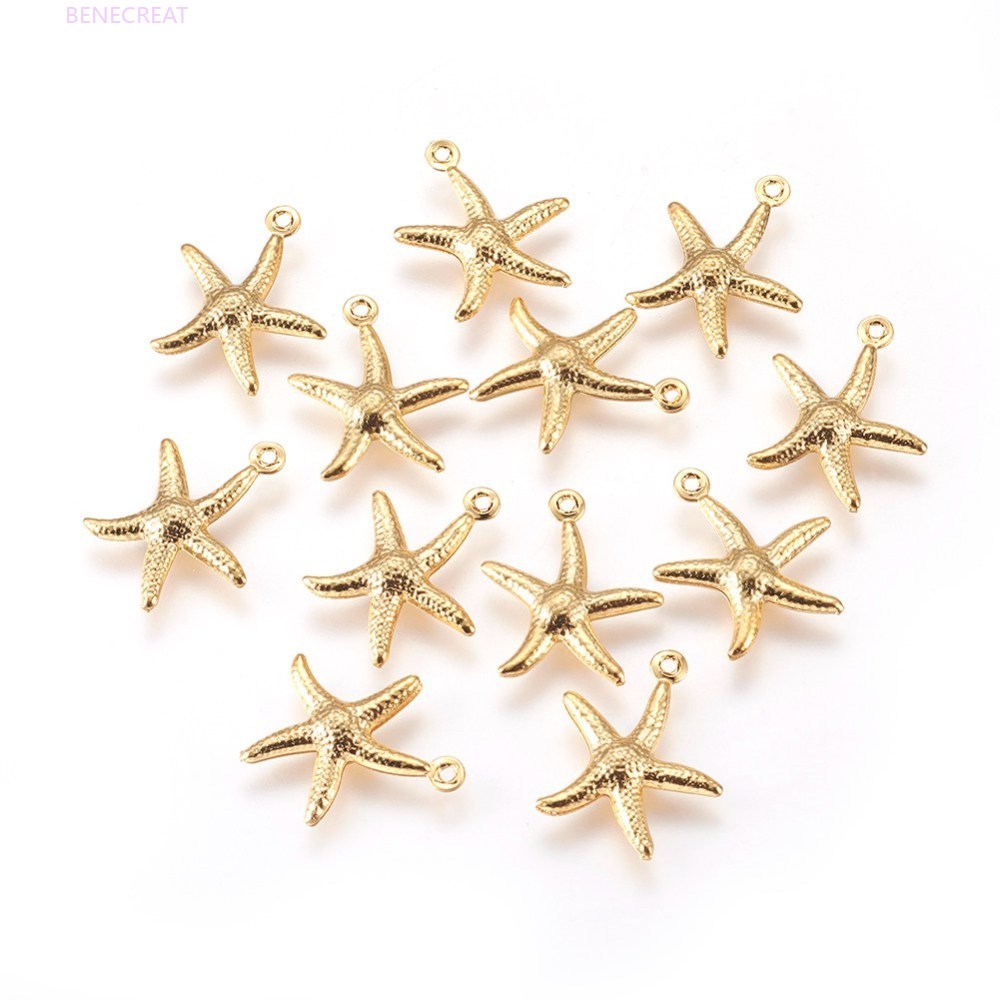 Charms Set 100 Ngoi Sao Biển Bằng Thep Khong Gỉ 304 17x15 X 2mm 1mm Gia Cạnh Tranh