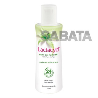 Dung Dịch Vệ Sinh Phụ Nữ Lactacyd Ngày Dài Tươi Mát Chiết xuất Lá Trầu Không và Hoa Hồng 150ml
