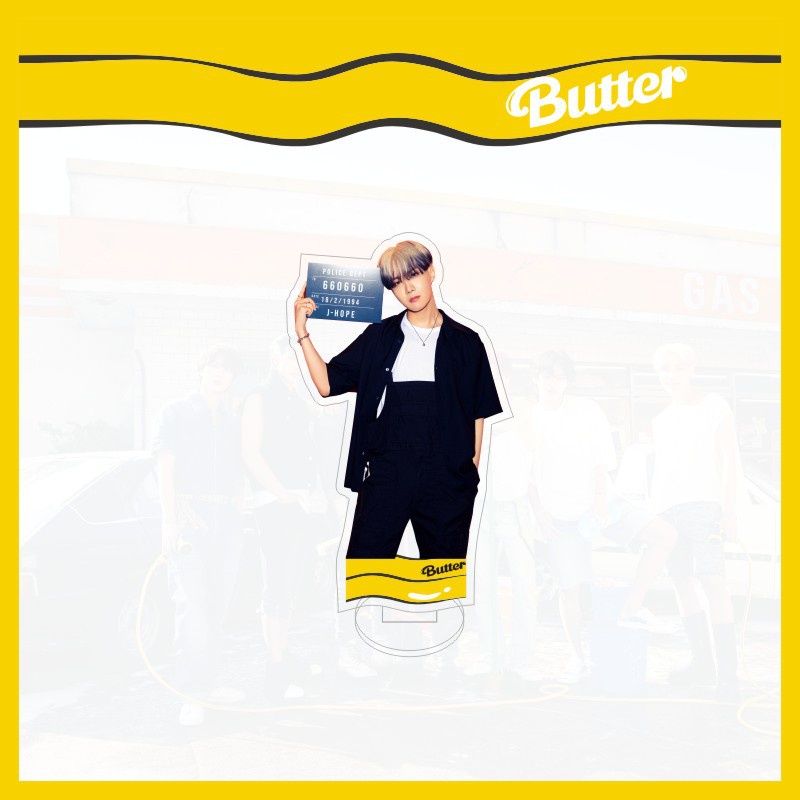 Mô hình đứng kiểu nhóm nhạc Kpop BTS Butter trang trí để bàn