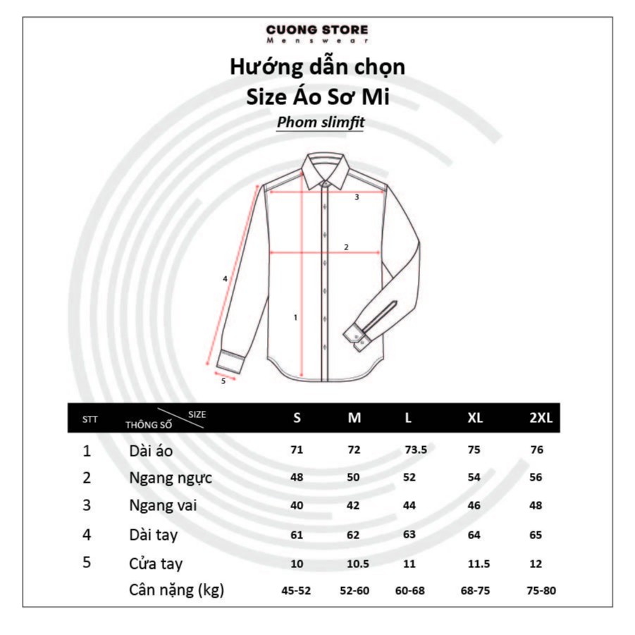 Áo sơ mi nam trơn tay dài MRC 2102006-LH chất Kate cao cấp, mềm mịn, chuẩn form, tôn dáng, thanh lịch - CUONG STORE | BigBuy360 - bigbuy360.vn
