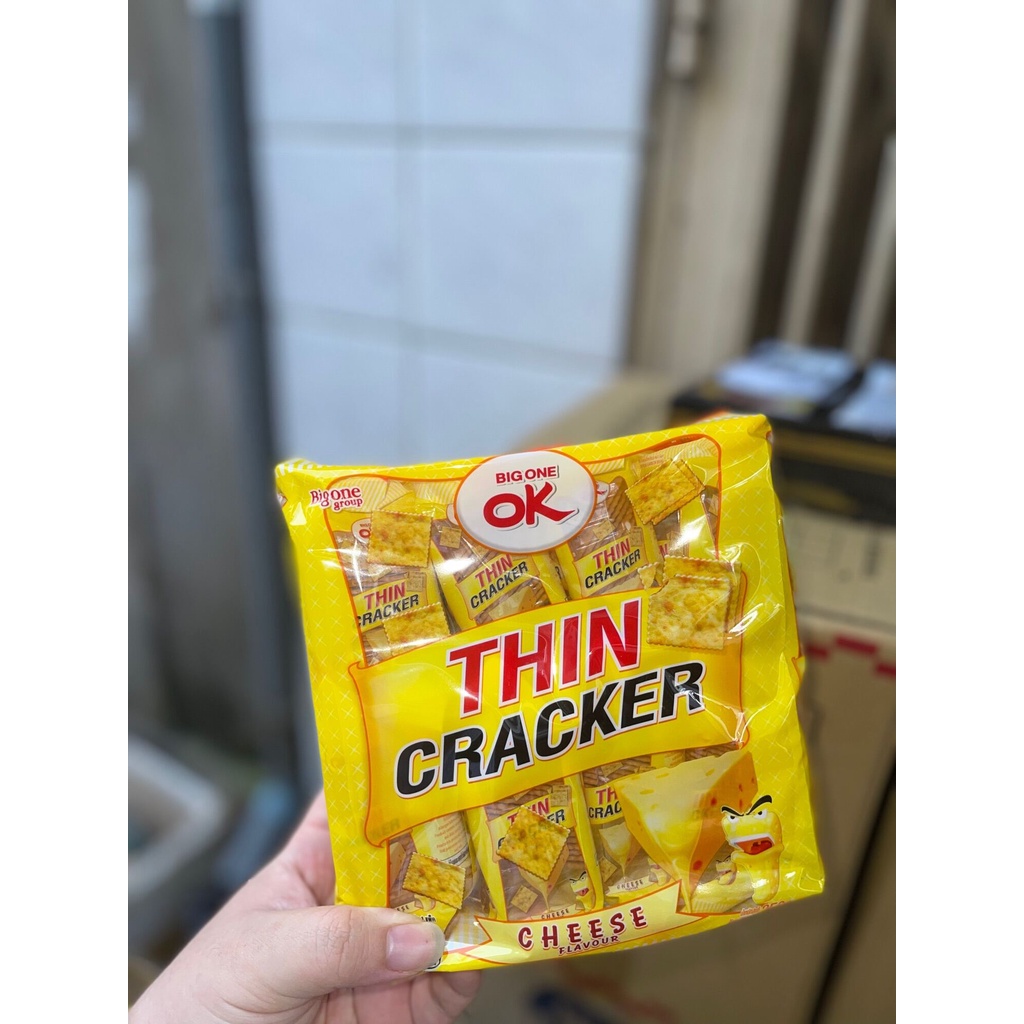 BÁNH QUY THIN CRACKER HIỆU OK THÁI LAN GÓI 256gr