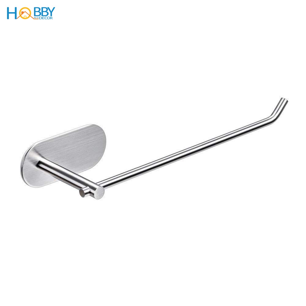 Móc treo cuộn giấy lâu bếp HOBBY Home Decor G10 Inox 304 dán tường gạch men - kèm keo dán