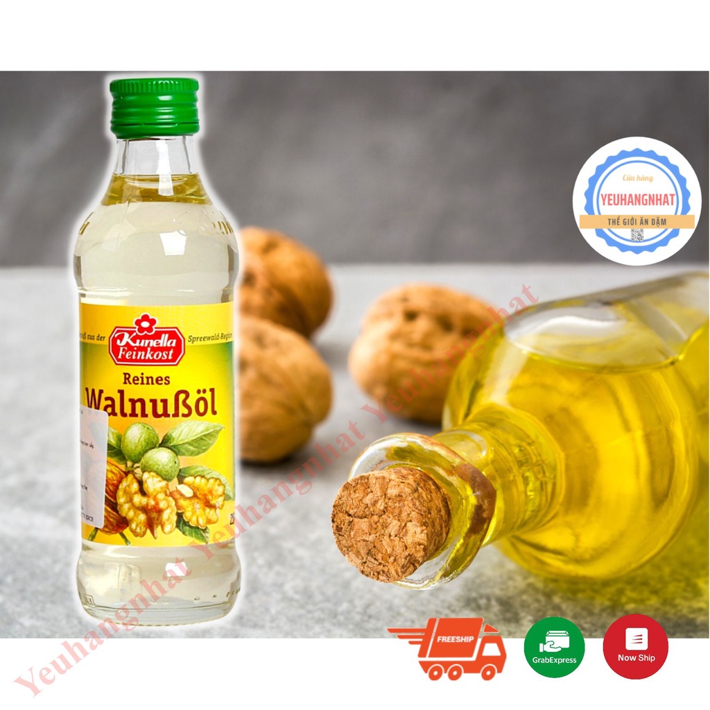 Dầu óc chó Kunella Feinkost WalnuBol 100ml (Đức) cho bé ăn dặm