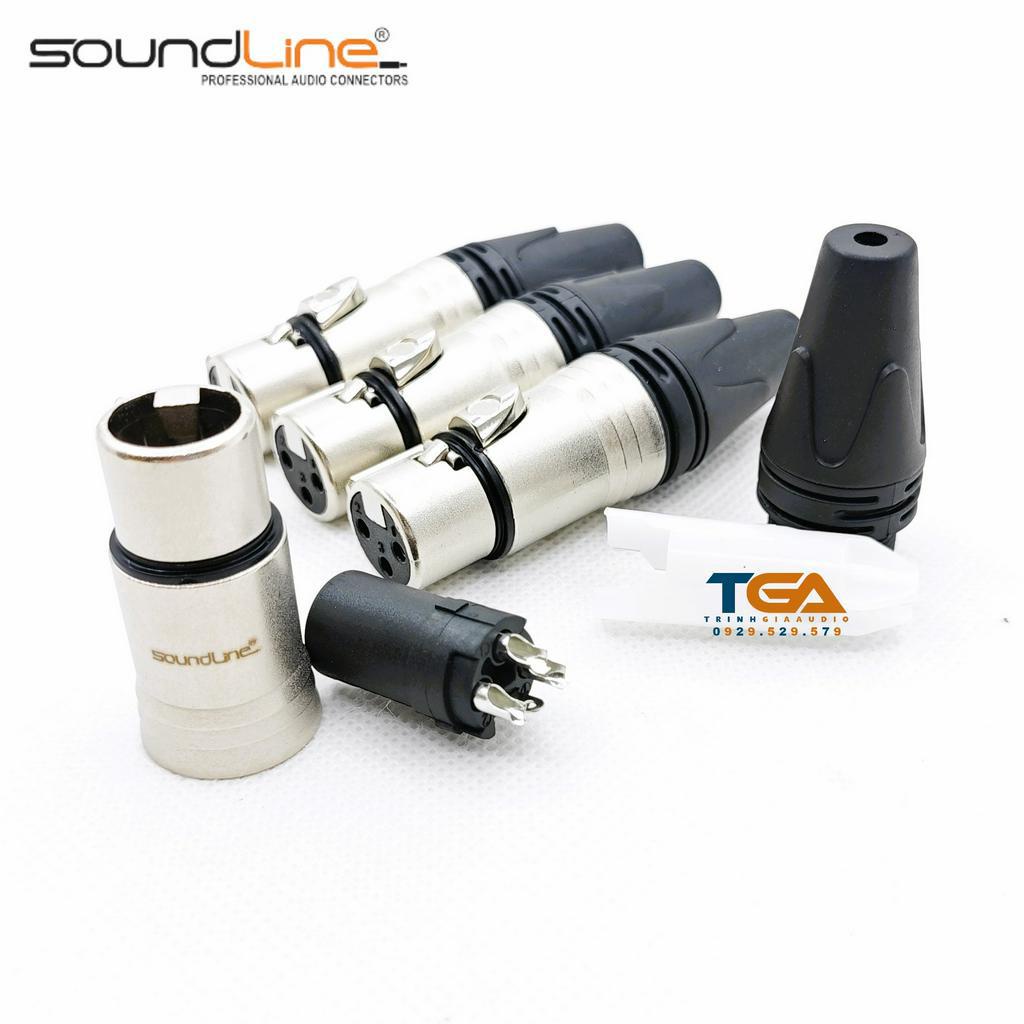 Jack rắc canon, xlr hàn dây, cắm microphone, chân niken.