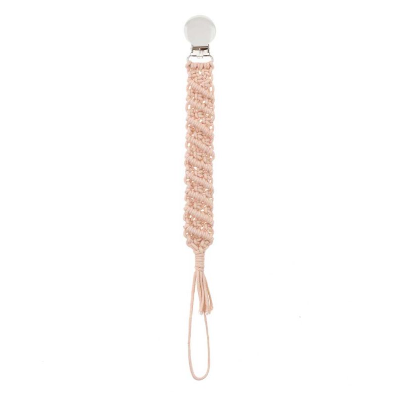 Dây đeo ti giả bằng cotton bện có kẹp tiện dụng dành cho bé sơ sinh