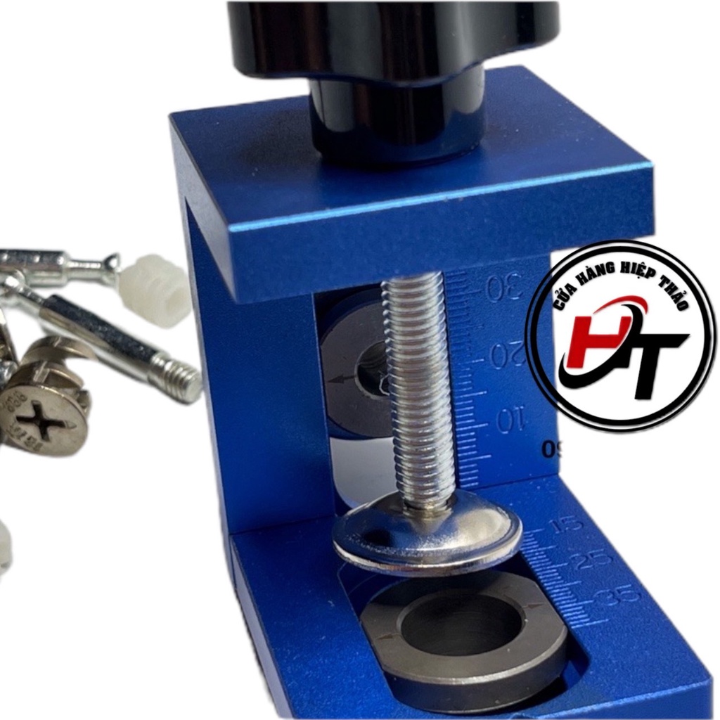 Bộ cữ khoan ốc cam cử khoan liên kết chốt gỗ 08350 bản rút gọn BCKOC-RG-08350