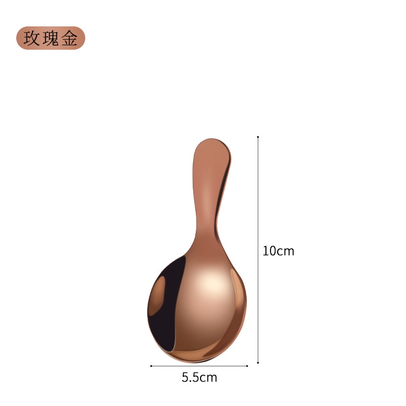 Muỗng Inox 304 Mini Tay Cầm Ngắn Xinh Xắn Tiện Dụng