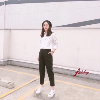 Quần baggy vải 2 ly