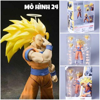 Mô hình cao cấp Songoku ssj3 FIGMA có khớp cử động được figure Anime manga series dragon ball son goku super saiyan 3