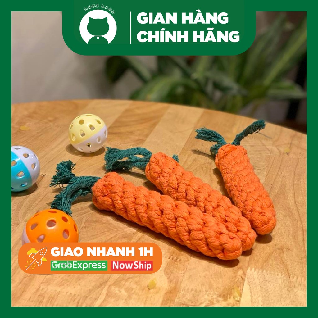 Đồ chơi cho mèo củ cà rốt xinh xắn cho thú cưng giúp thú cưng thoả thích gặm nhắm