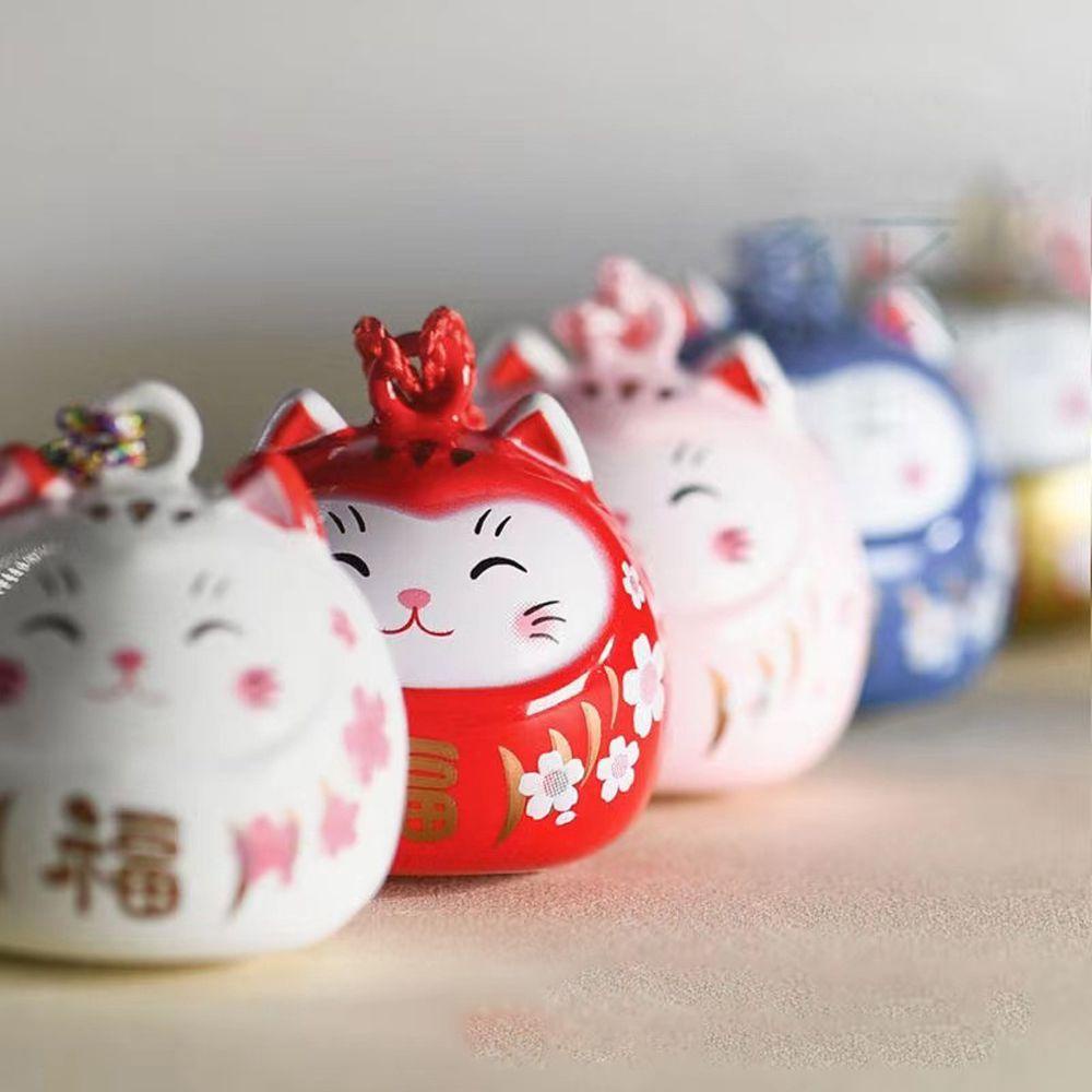 LANFY Móc Khóa Hình Chú Mèo May Mắn Hoạt Hình Đáng Yêu
