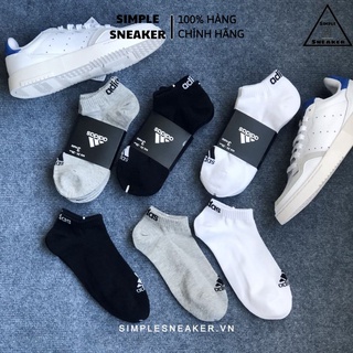 Tất Lười Adidas ️🔥FREESHIP️🔥Vớ Tất Nam Nữ Unisex Chính Hãng - Chất Dày Dặn Cao Cấp Chống Hôi Chân - Đen Trắng Xám