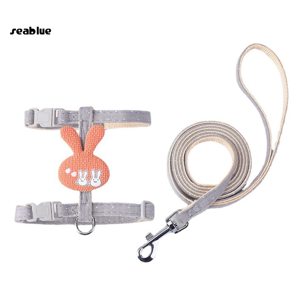 Dây dắt và áo nịt họa tiết hoạt hình có thể giặt ấm áp cho cún và mèo cưng ngoài trời