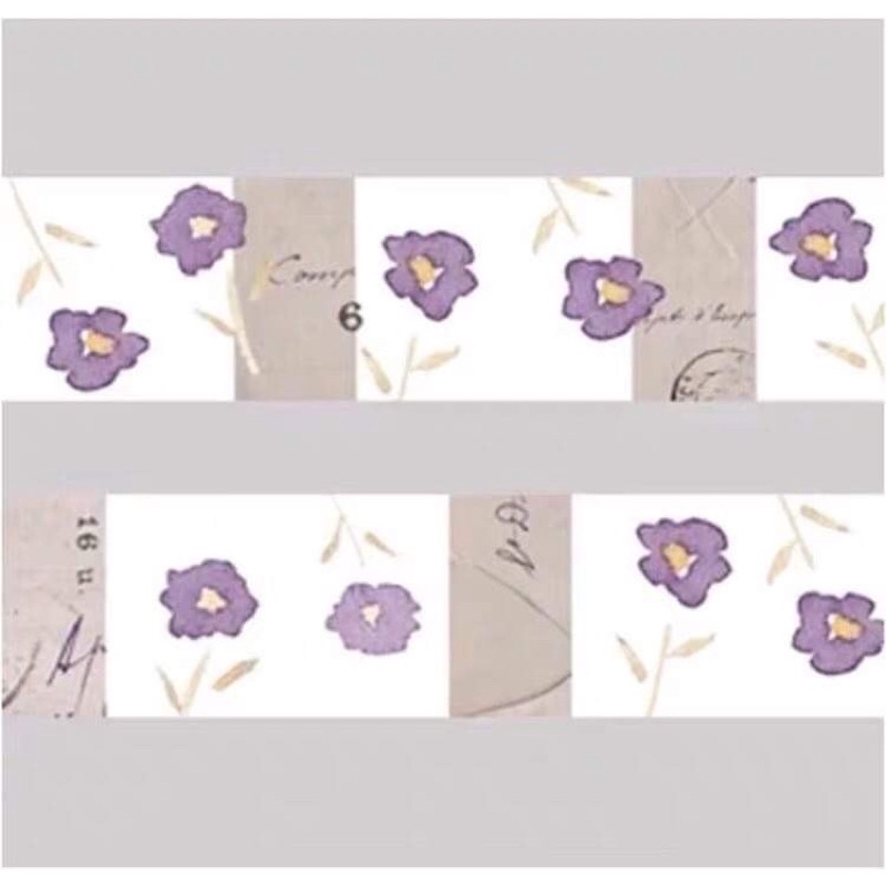 (Chiết) 4 mẫu băng dính washi tape Yohaku limited edition