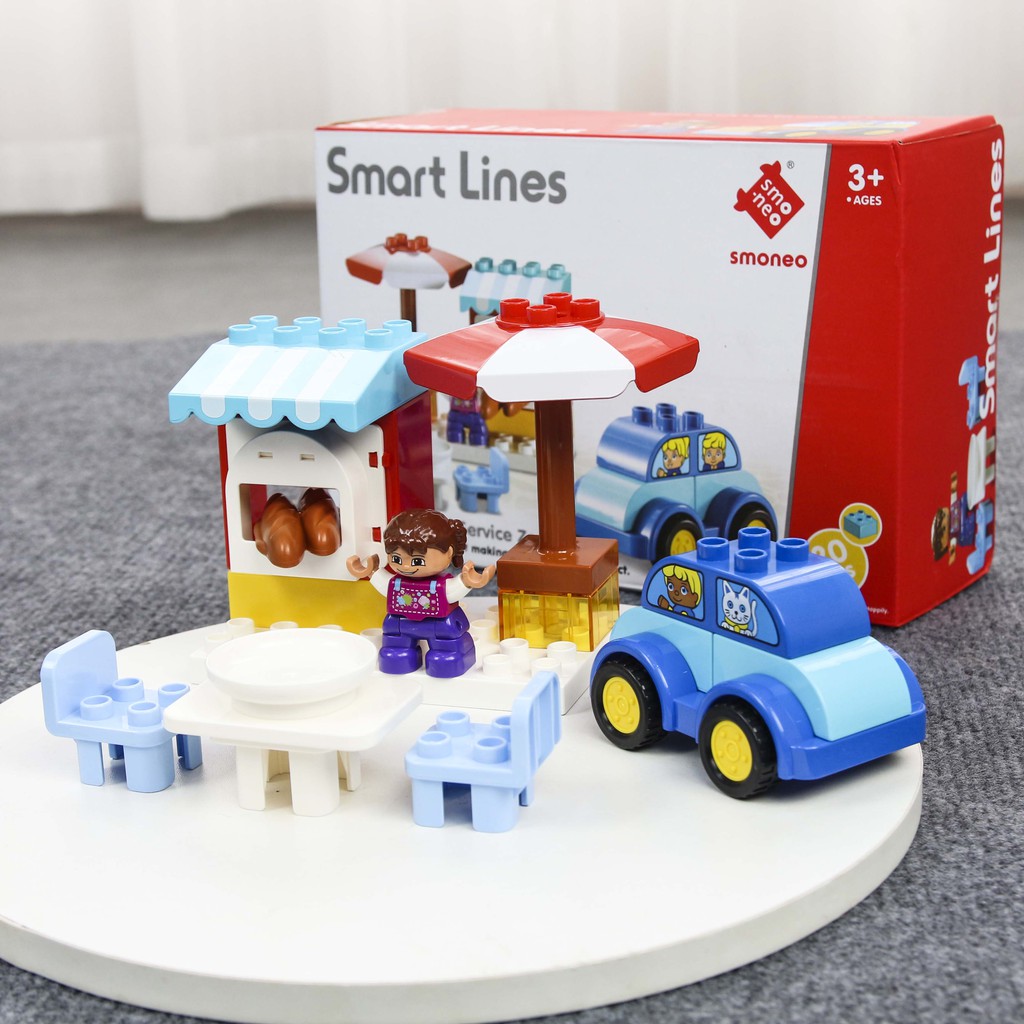 Bộ đồ chơi  lắp ghép xếp hình smoneo duplo  - 20 mảnh ghép Toyshouse - 77002