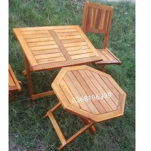 Bàn gỗ xếp cà phê. mới 100%
