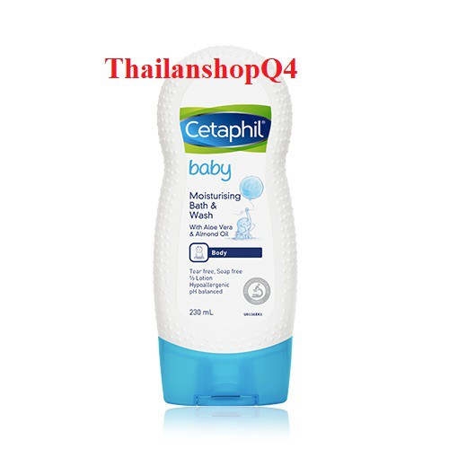 (HCM) Sữa tắm gội cho bé sơ sinh Cetaphil 230ml