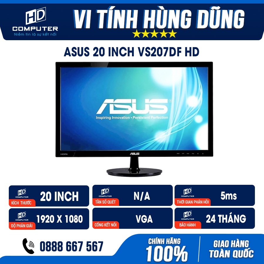 màn hình máy tính 20inch hiệu Philips, AOC, ASUS, VSP, BENQ, DELL...LCD 20inch