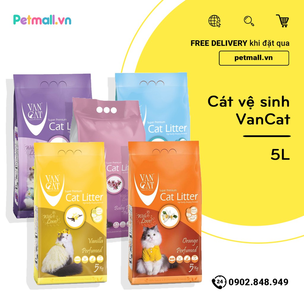 Cát vệ sinh VanCat 5.9L