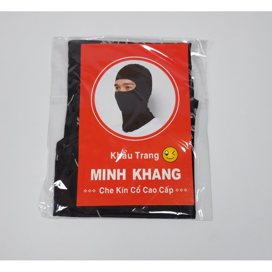 KHẨU TRANG TRÙM ĐẦU Kiểu ninja Chất liệu vải siêu mềm mịn Co giãn Chống nắng Chống bụi Thương hiệu MINH KHANG | BigBuy360 - bigbuy360.vn