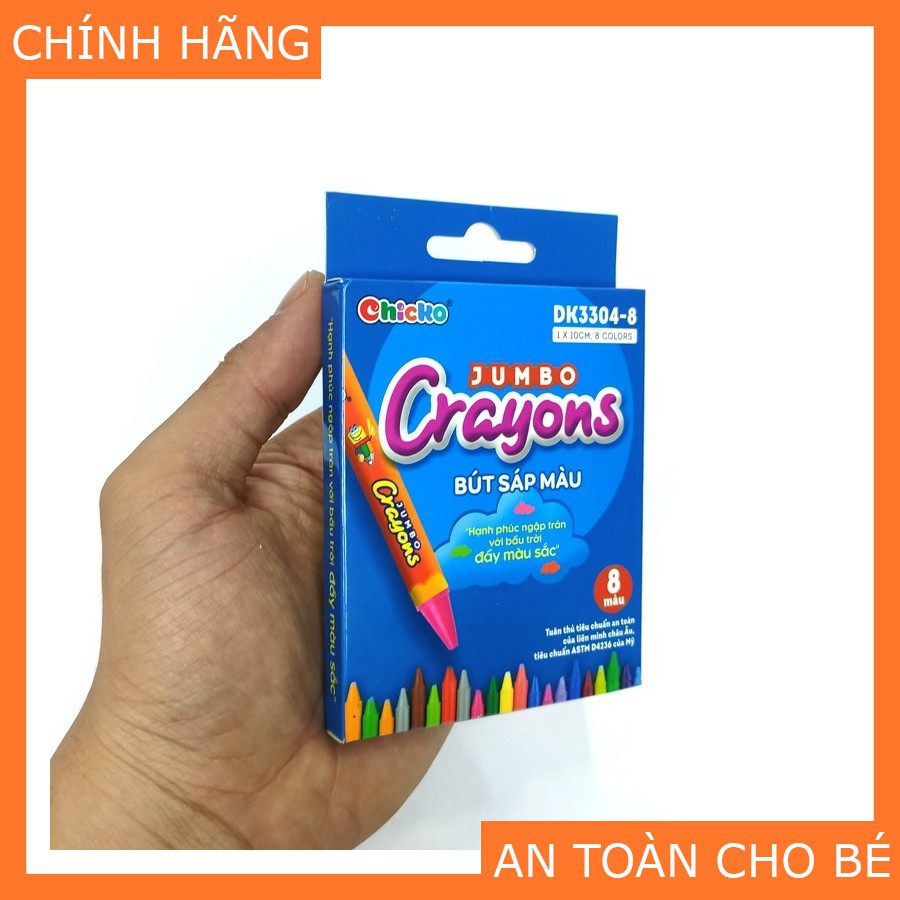 [TIEMSACH] Bút Sáp Màu Duka - Jumbo Crayons 8 Màu - Hàng được cung cấp chính thức từ nhà phân phối -