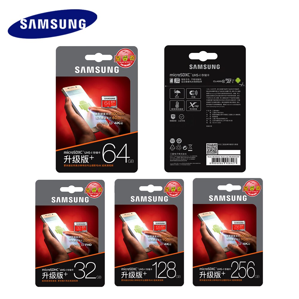 Thẻ Nhớ Samsung 128gb Micro Sd 100mb / S 32gb 64gb 10 Uhs-I U3 4k 256gb Tf