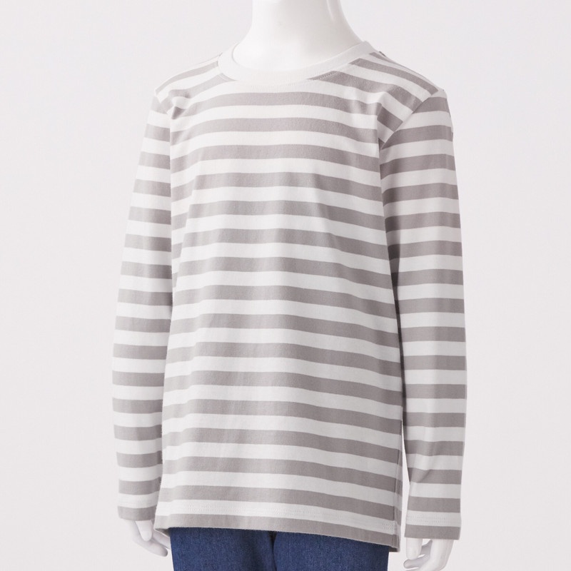 Muji Áo Thun Cotton Dài Tay - Trẻ Em