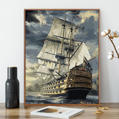 [Order-Sẵn tranh 10,12 khung 2.5cm, 7,14 khung 1.6cm]Tranh sơn dầu số hóa tự tô màu hình phong cảnh | BigBuy360 - bigbuy360.vn