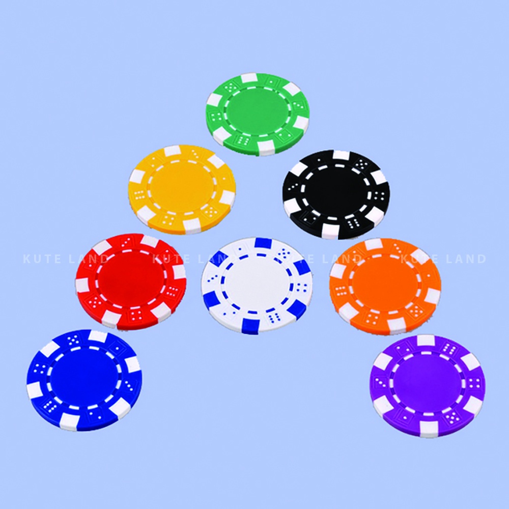 Chip Poker Không Số Chơi Theo Màu Poker Club Loại Tiêu Chuẩn 3 Lớp 14 Gram Đầy Đủ Loại Số PKC3