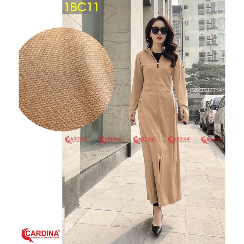 Áo choàng chống nắng cao cấp CARDINA mẫu mới nhất 2022- Có lưới tản nhiệt