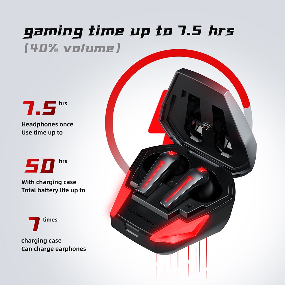Tai nghe bluetooth PLEXTONE 4Fire 4 Game GT10 chống ồn - Tai nghe Gaming độ trễ thấp 40ms tai nghe không dây