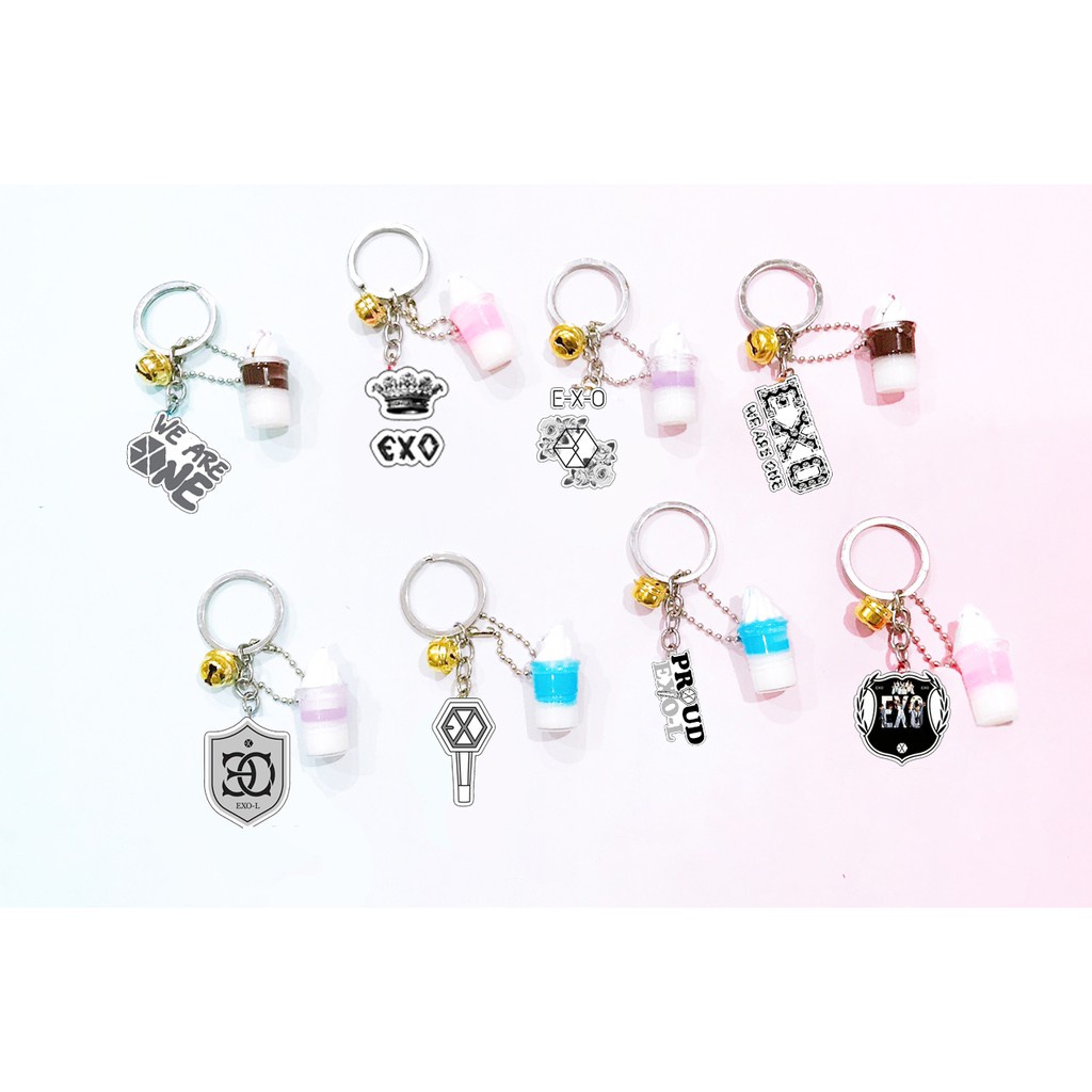 Móc khoá twice wanna one exo ly kem MKK26 móc khoá cute dễ thương hoạt hình thần tượng