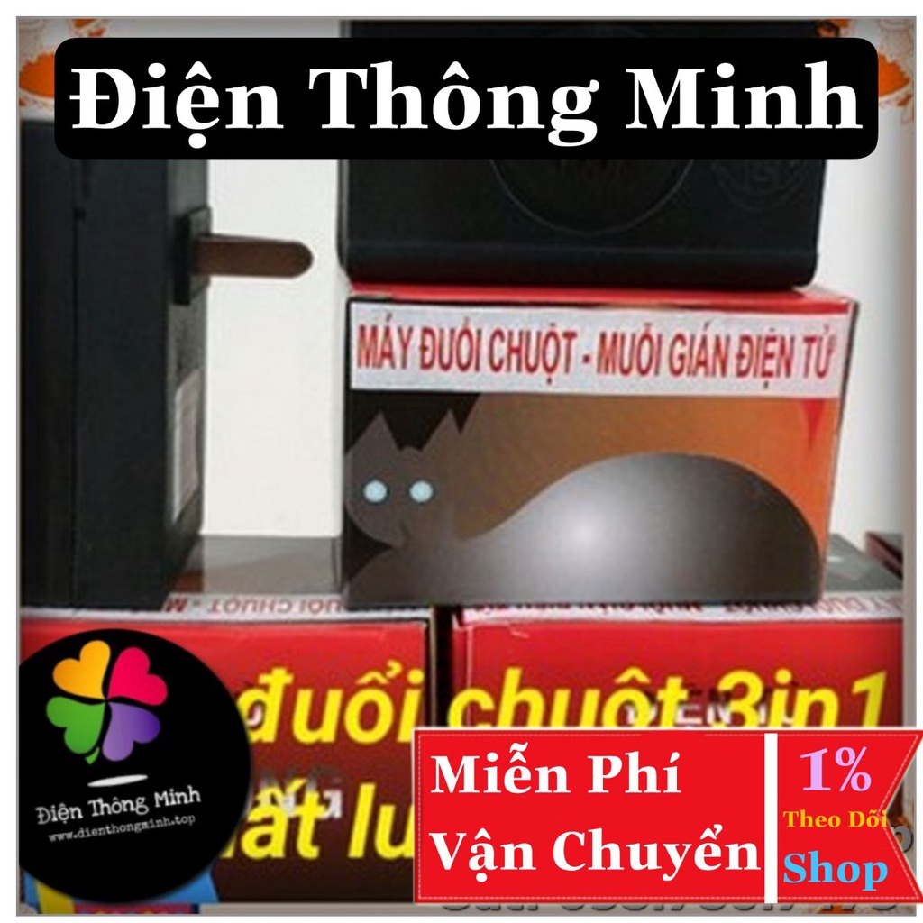 Thiết bị đuổi chuột- Máy đuổi chuột và gián muỗi 3in1 sử dụng sóng siêu âm cao tần hiệu quả cao nhất